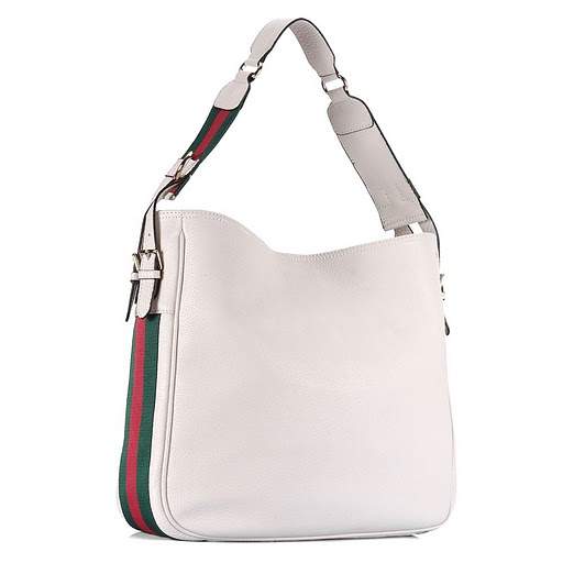 1:1 Gucci 247597 Gucci Heritage Medium Shoulder Bags-Cream Leather - Click Image to Close